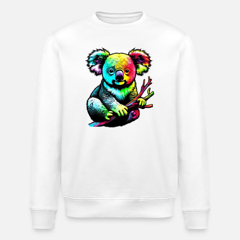 Koala - Sweat bio ROLLER Stanley/Stella Unisexe - blanc