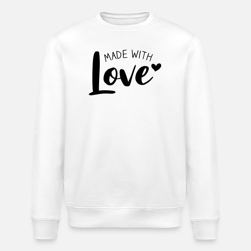 Fait avec amour - Sweat bio ROLLER Stanley/Stella Unisexe - blanc