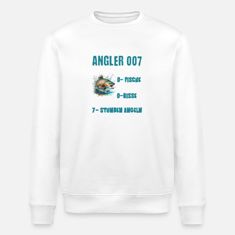 Angler - Stanley/Stella Unisex Bio-Sweatshirt ROLLER - Weiß