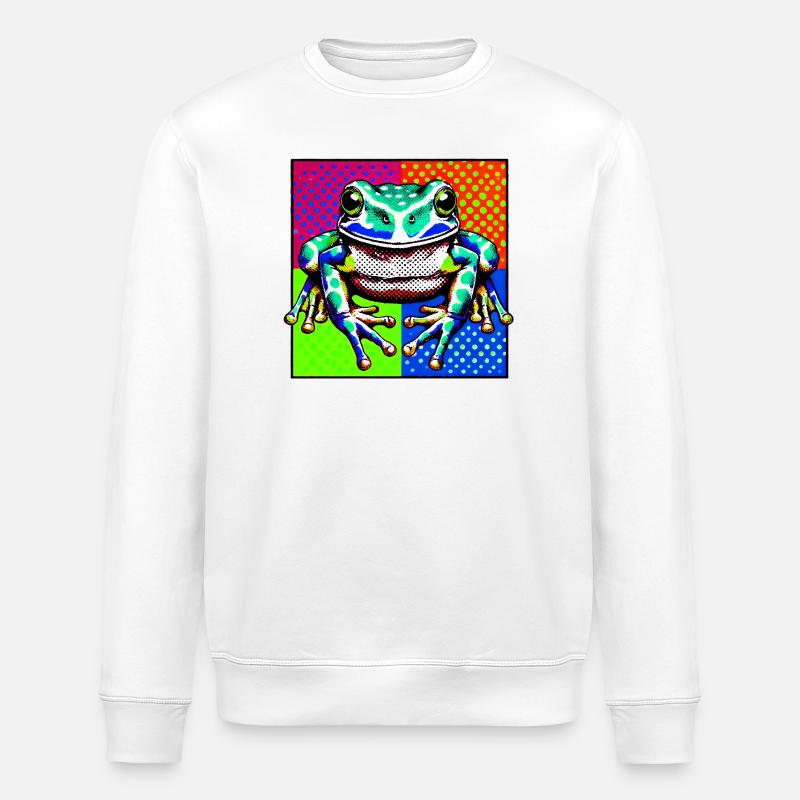 Frosch - Stanley/Stella Unisex Bio-Sweatshirt ROLLER - Weiß