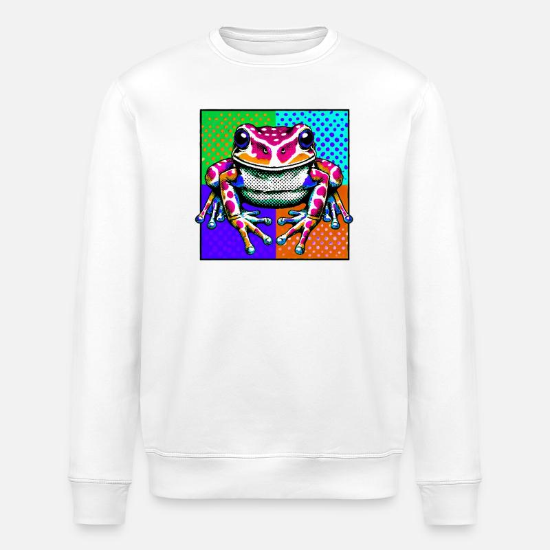 Frosch - Stanley/Stella Unisex Bio-Sweatshirt ROLLER - Weiß