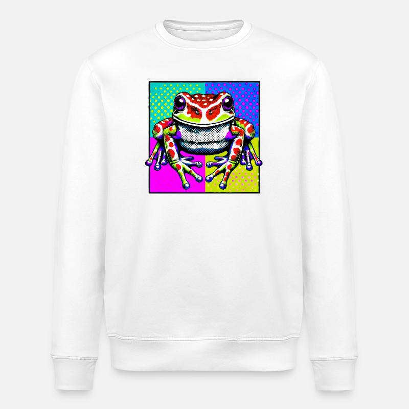 Grenouille - Sweat bio ROLLER Stanley/Stella Unisexe - blanc