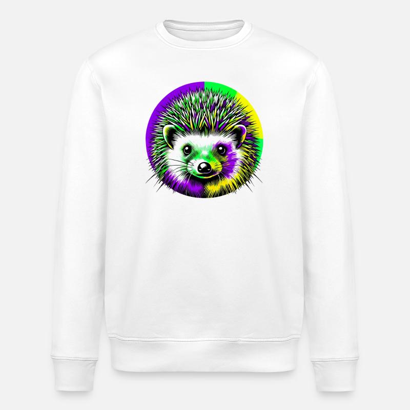 Hérisson - Sweat bio ROLLER Stanley/Stella Unisexe - blanc