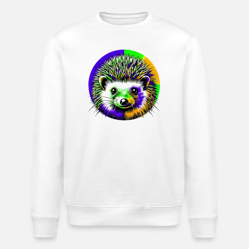 Igel - Stanley/Stella Unisex Bio-Sweatshirt ROLLER - Weiß