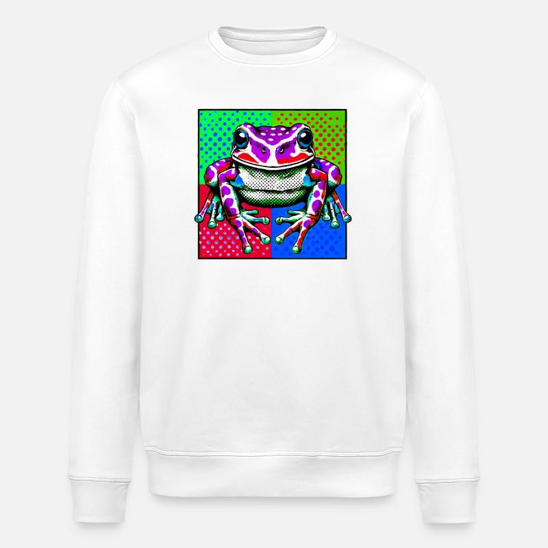 Frosch - Stanley/Stella Unisex Bio-Sweatshirt ROLLER - Weiß