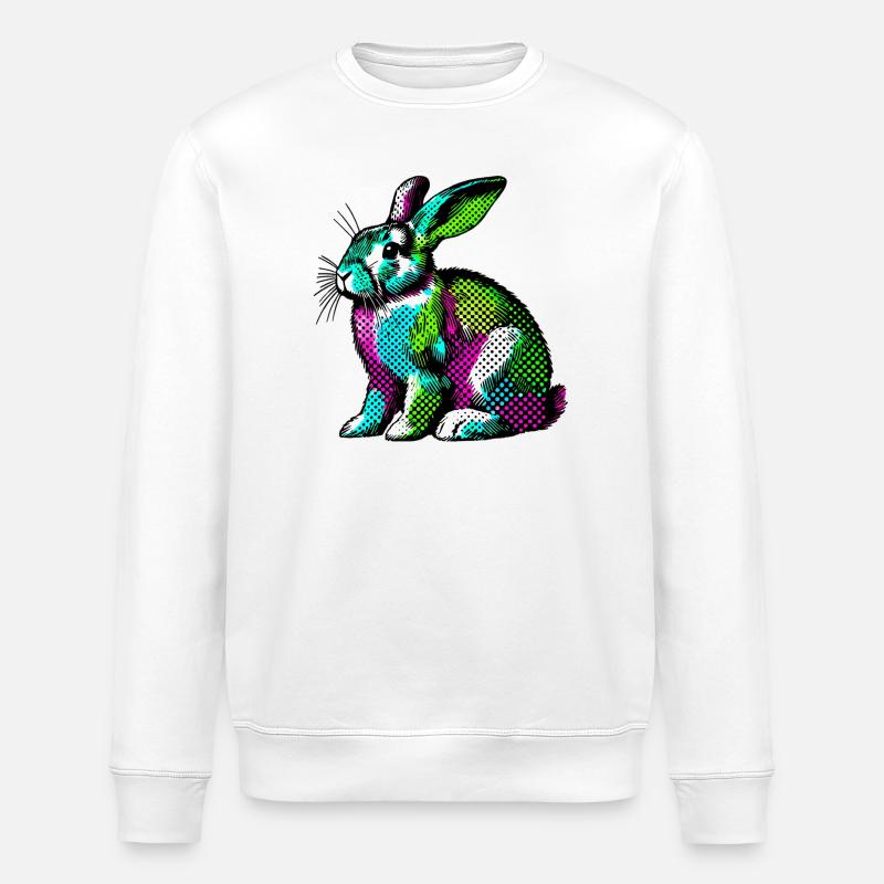 Lapin - Sweat bio ROLLER Stanley/Stella Unisexe - blanc