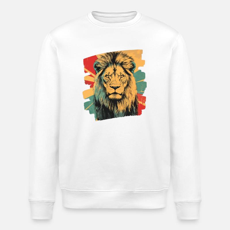 Leo Rétro - Sweat bio ROLLER Stanley/Stella Unisexe - blanc