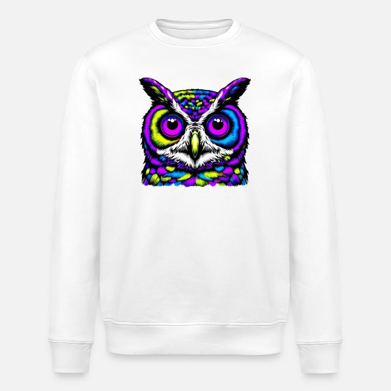 Hibou - Sweat bio ROLLER Stanley/Stella Unisexe - blanc