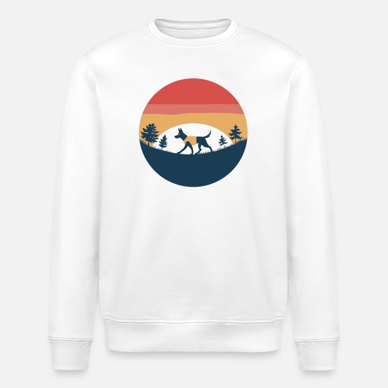 Chien Randonneur - Sweat bio ROLLER Stanley/Stella Unisexe - blanc