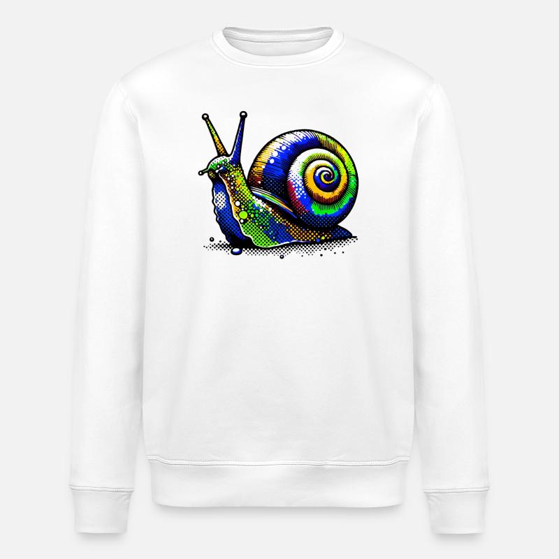 Escargot - Sweat bio ROLLER Stanley/Stella Unisexe - blanc