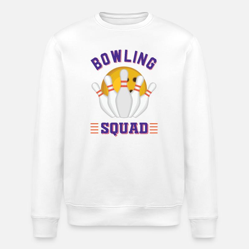 Équipe de bowling - Sweat bio ROLLER Stanley/Stella Unisexe - blanc