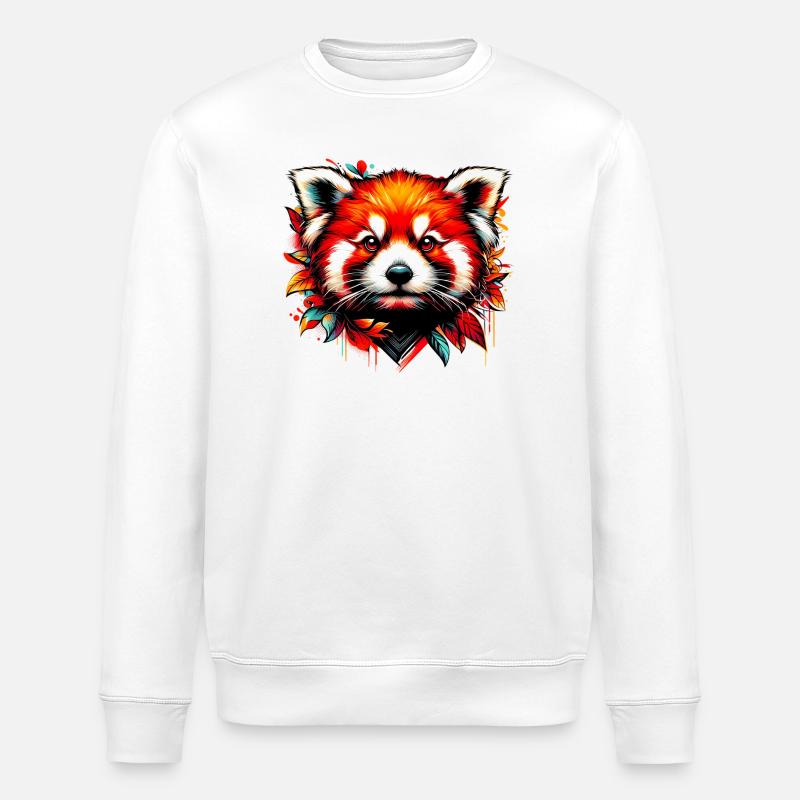 Petit panda - Sweat bio ROLLER Stanley/Stella Unisexe - blanc