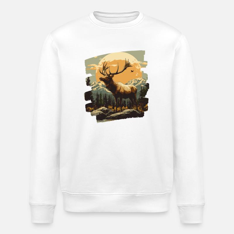 Orignal Rétro - Sweat bio ROLLER Stanley/Stella Unisexe - blanc