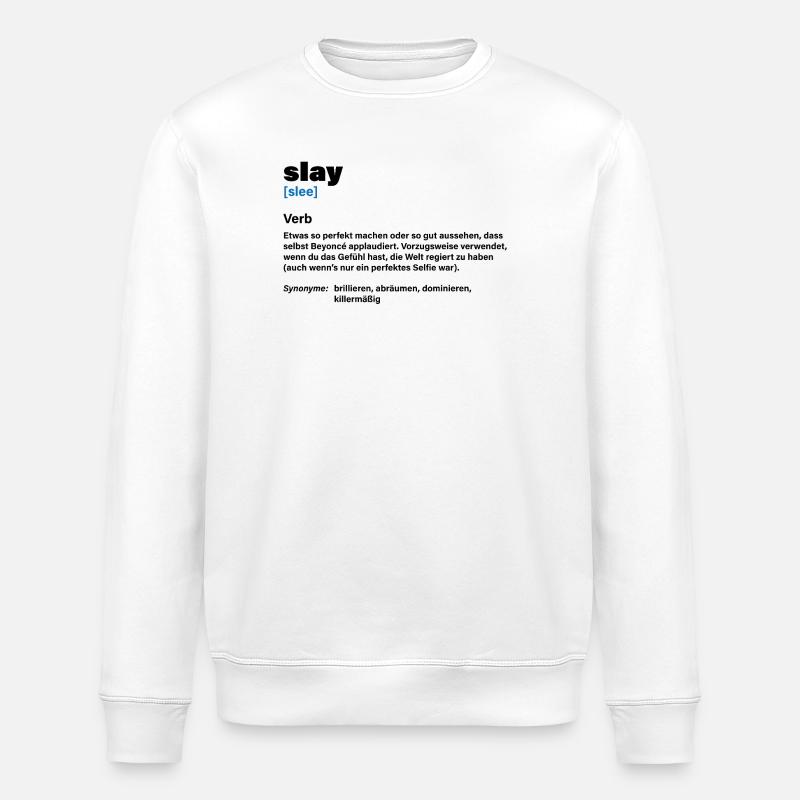 Slay – Chef-d’œuvre de fraîcheur - Sweat bio ROLLER Stanley/Stella Unisexe - blanc