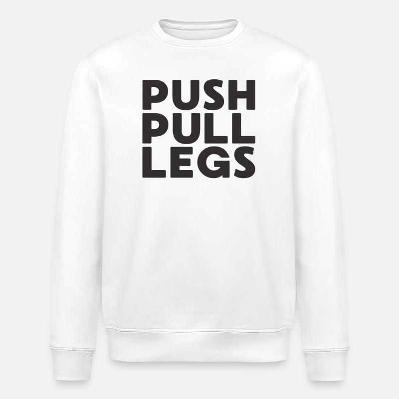 Push Pull Beine Repeat Trainingssplit - Stanley/Stella Unisex Bio-Sweatshirt ROLLER - Weiß