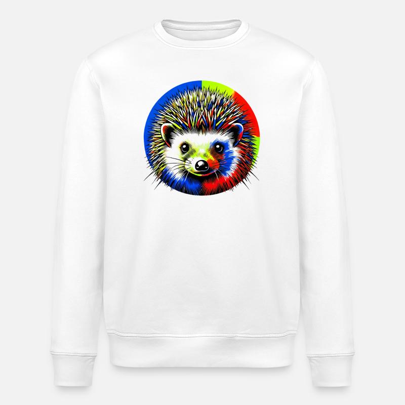 Igel - Stanley/Stella Unisex Bio-Sweatshirt ROLLER - Weiß