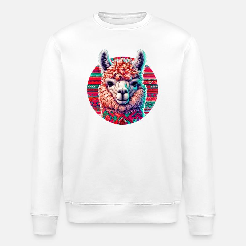 Alpaka - Stanley/Stella Unisex Bio-Sweatshirt ROLLER - Weiß