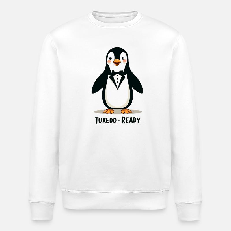 Tuxedo-Ready - Stanley/Stella Unisex Bio-Sweatshirt ROLLER - Weiß