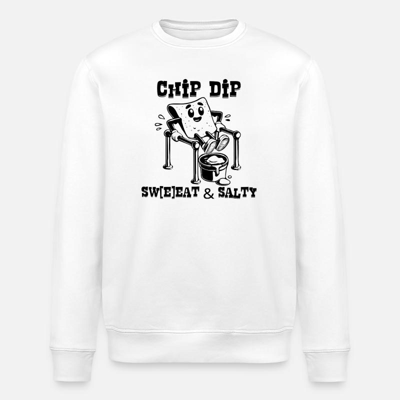 ChipsDip_BW - Stanley/Stella Unisex Bio-Sweatshirt ROLLER - Weiß