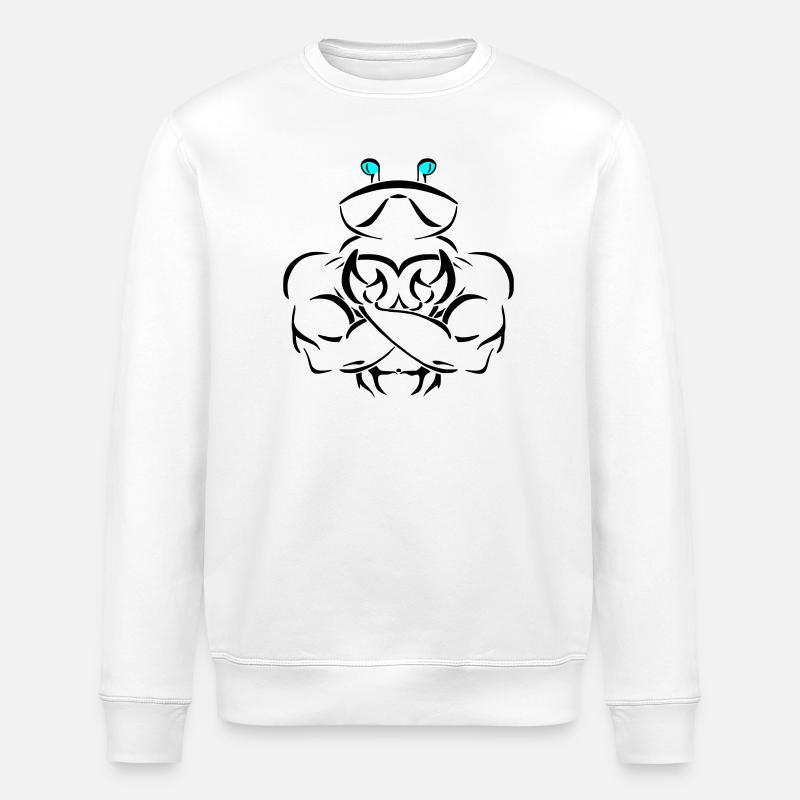 Alpha cancer Deluxe - Stanley/Stella Unisex Bio-Sweatshirt ROLLER - Weiß