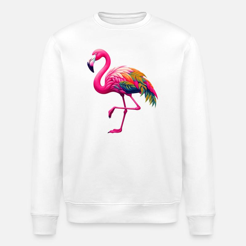 Flamant - Sweat bio ROLLER Stanley/Stella Unisexe - blanc