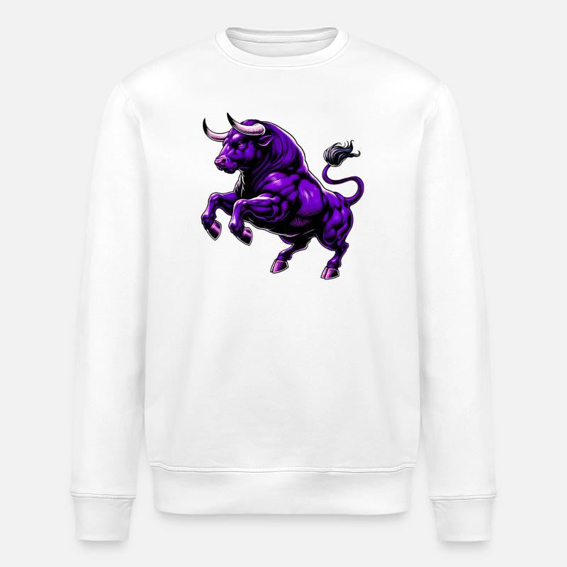 Stier - Stanley/Stella Unisex Bio-Sweatshirt ROLLER - Weiß