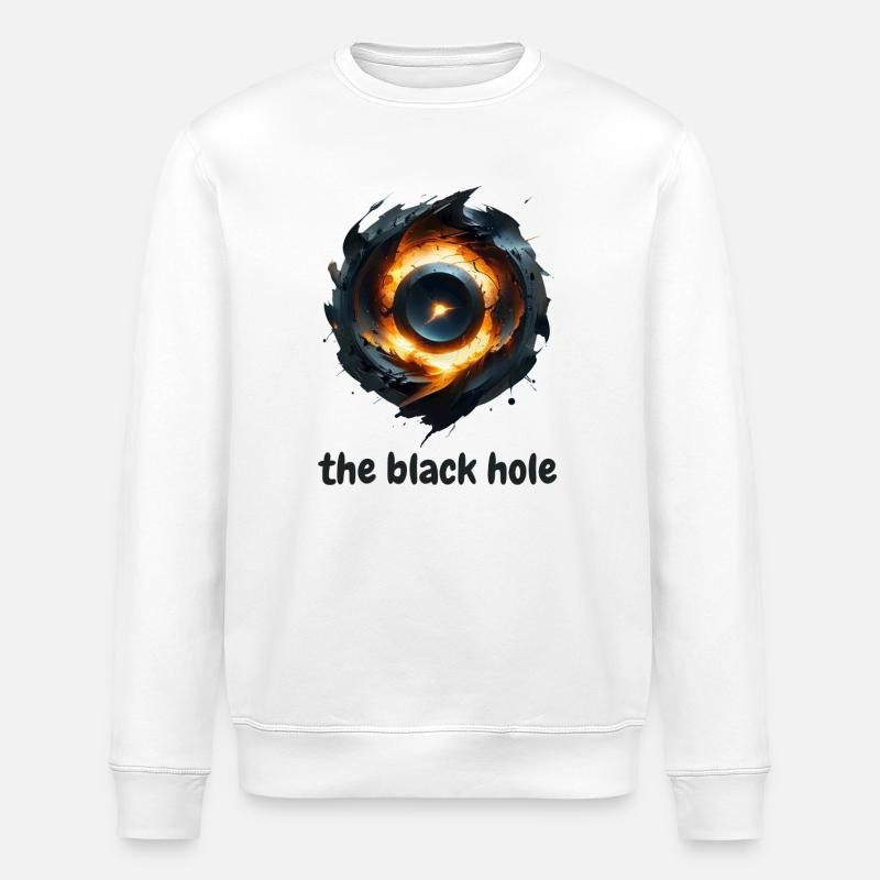 Das Schwarze Loch - Stanley/Stella Unisex Bio-Sweatshirt ROLLER - Weiß