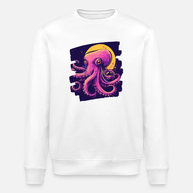 Octopus Octopus - Stanley/Stella ROLLER Unisex Organic Sweatshirt - white