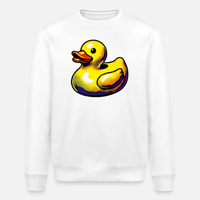 Caneton Canard Canard Canard - Sweat bio ROLLER Stanley/Stella Unisexe - blanc