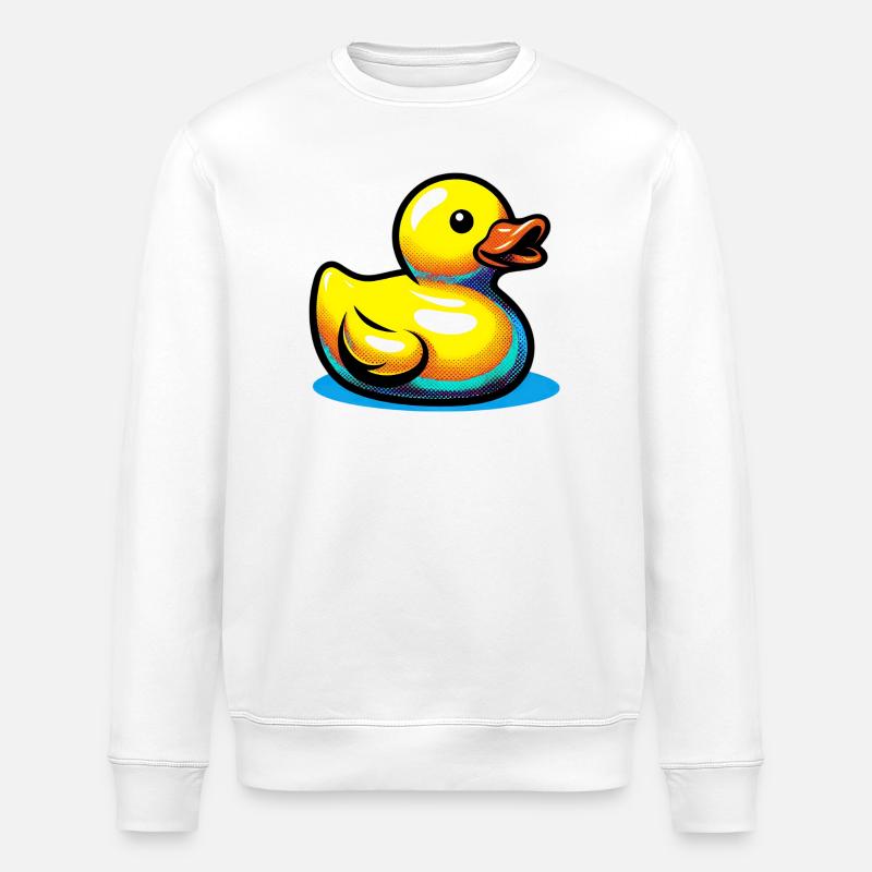 Duckling Duck Duck Duck - Stanley/Stella ROLLER Unisex Organic Sweatshirt - white