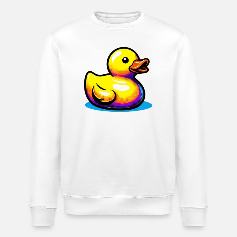Caneton Canard Canard Canard - Sweat bio ROLLER Stanley/Stella Unisexe - blanc