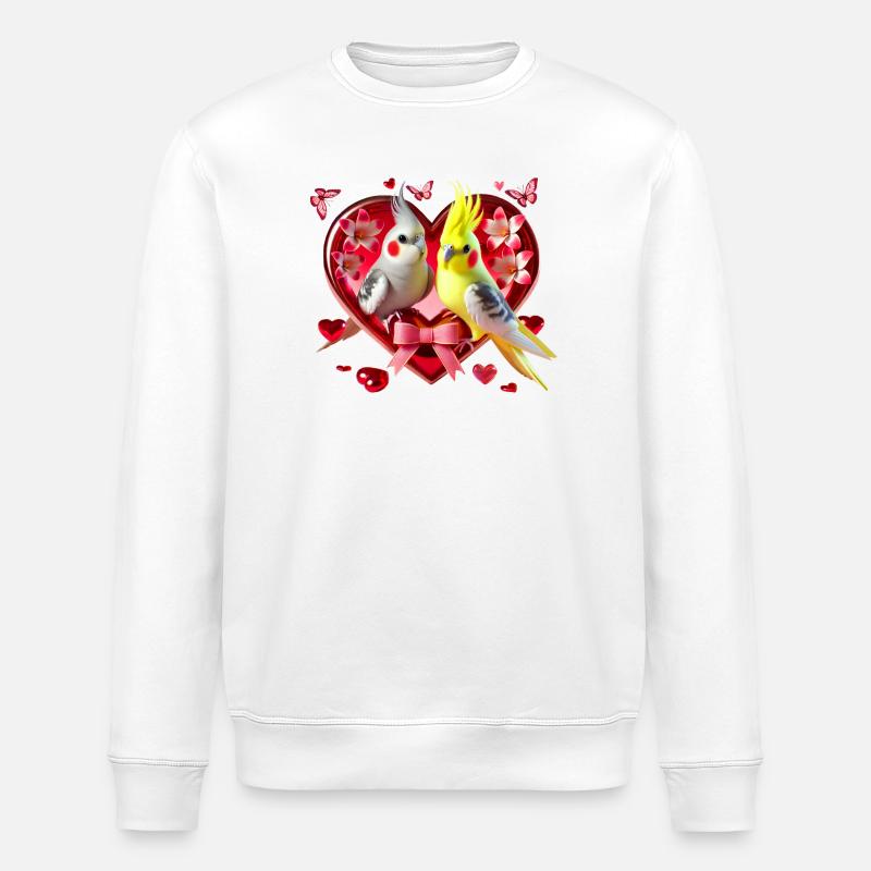 Nymphenheart (07) - Stanley/Stella Unisex Bio-Sweatshirt ROLLER - Weiß