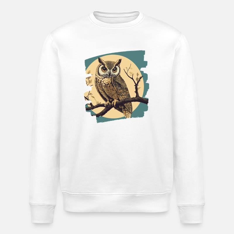 Hibou - Sweat bio ROLLER Stanley/Stella Unisexe - blanc