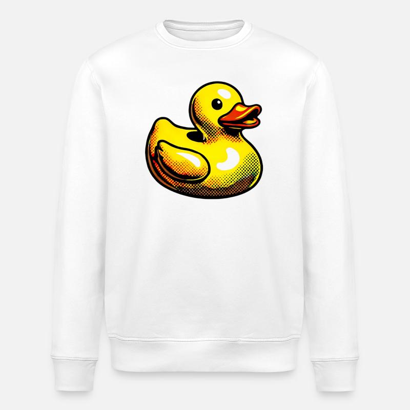 Caneton Canard Canard Canard - Sweat bio ROLLER Stanley/Stella Unisexe - blanc