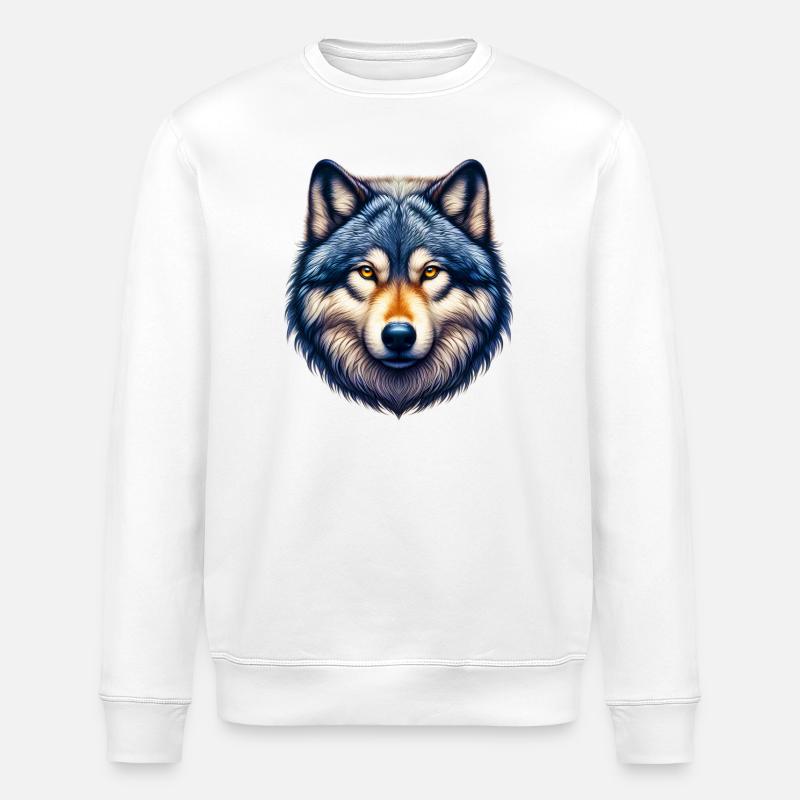Wolf - Stanley/Stella Unisex Bio-Sweatshirt ROLLER - Weiß
