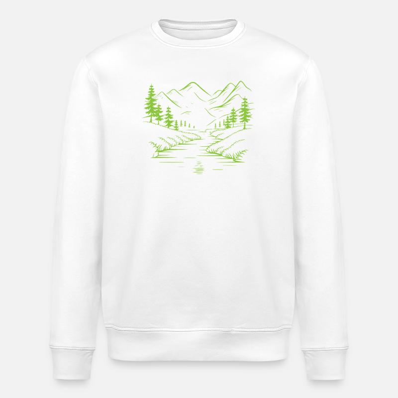 Gebirge - Stanley/Stella Unisex Bio-Sweatshirt ROLLER - Weiß