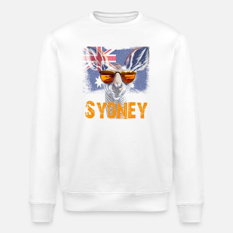 Sydney Roo - Stanley/Stella Unisex Bio-Sweatshirt ROLLER - Weiß