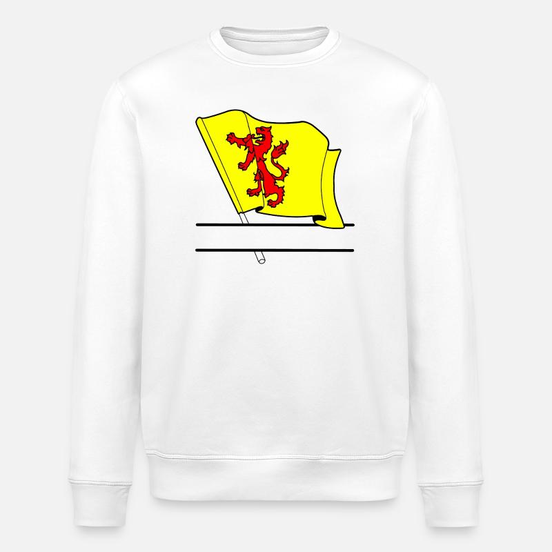 Drapeau de la Hollande-Méridionale - Sweat bio ROLLER Stanley/Stella Unisexe - blanc