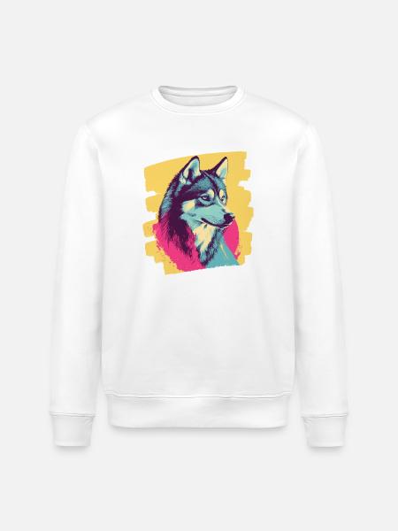 Husky - Stanley/Stella ROLLER Unisex Organic Sweatshirt - white