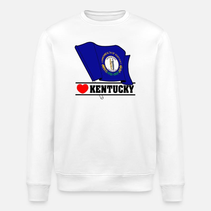 Hinweis Kentucky Herz KENTUCKY - Stanley/Stella Unisex Bio-Sweatshirt ROLLER - Weiß