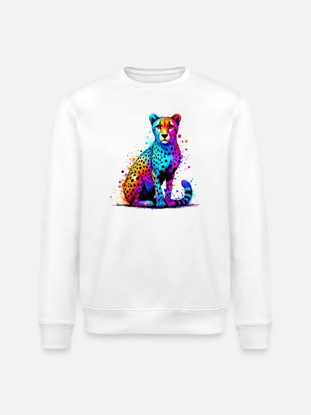 Guépard - Sweat bio ROLLER Stanley/Stella Unisexe - blanc