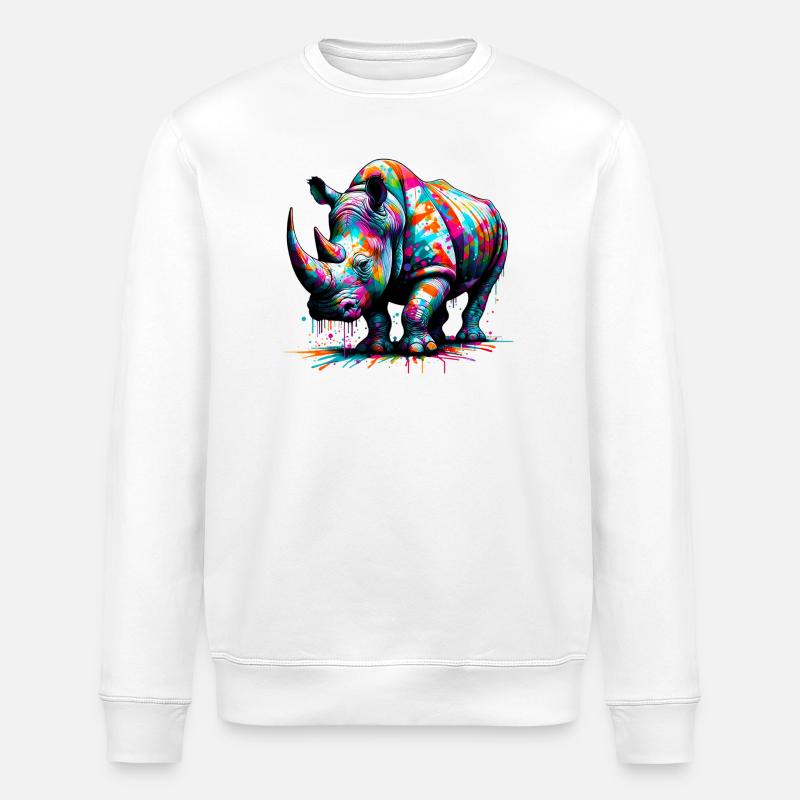 Nashorn - Stanley/Stella Unisex Bio-Sweatshirt ROLLER - Weiß