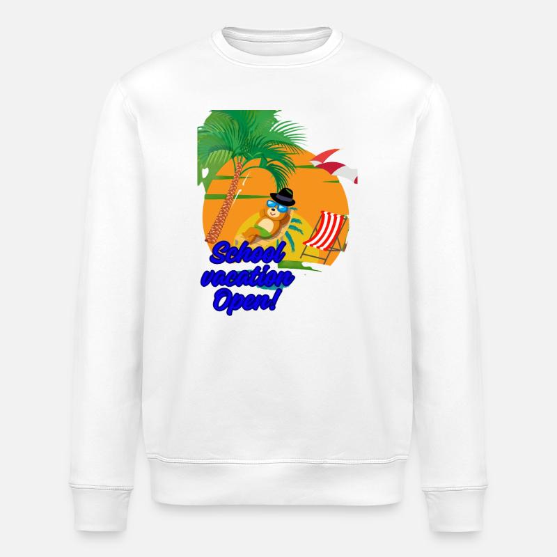 Schulferien - Stanley/Stella Unisex Bio-Sweatshirt ROLLER - Weiß
