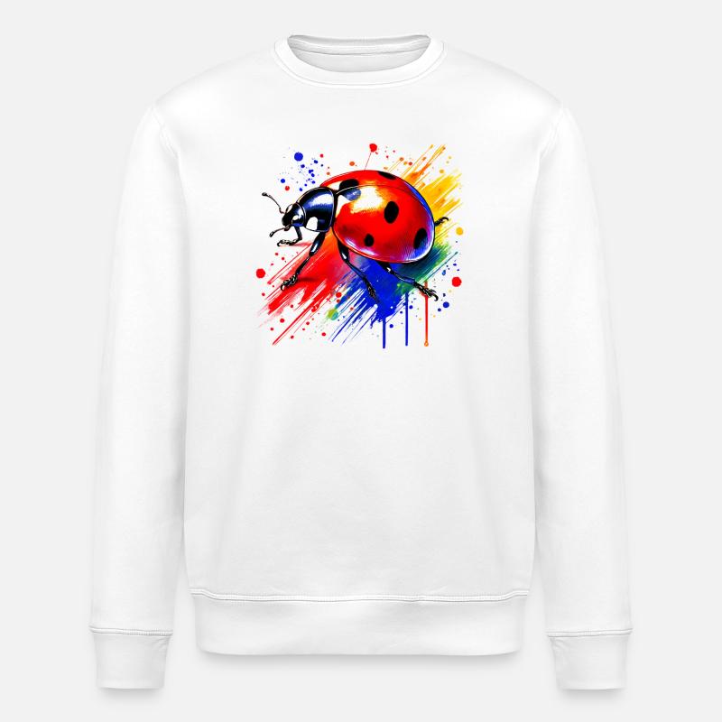 Marienkäfer - Stanley/Stella Unisex Bio-Sweatshirt ROLLER - Weiß
