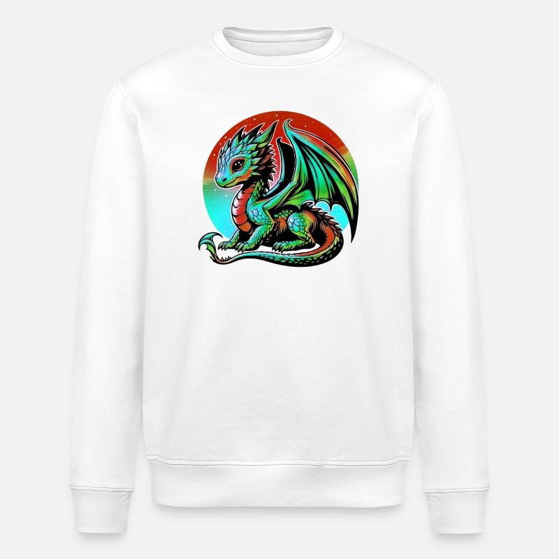Dragon - Sweat bio ROLLER Stanley/Stella Unisexe - blanc