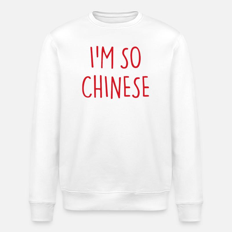 I'M SO CHINESE - Stanley/Stella Unisex Bio-Sweatshirt ROLLER - Weiß