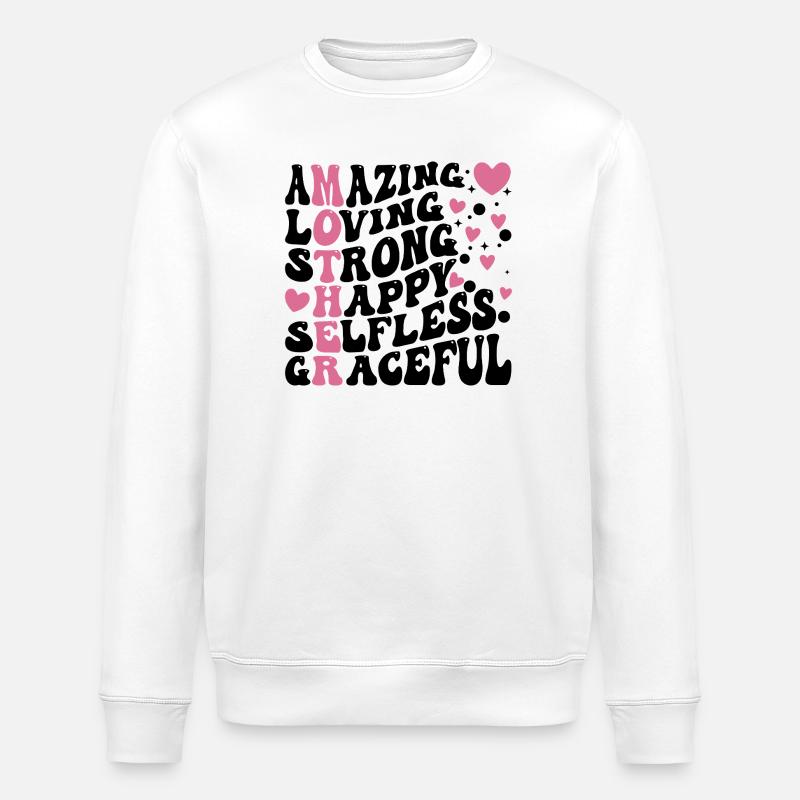 Meilleure maman de tous les temps - Sweat bio ROLLER Stanley/Stella Unisexe - blanc