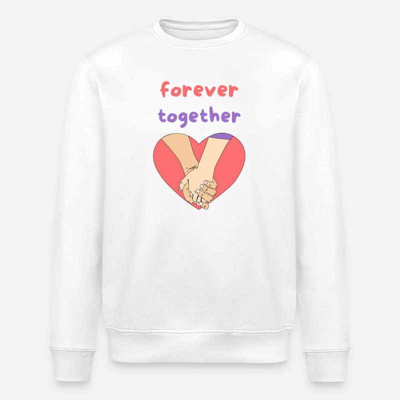 forever together - Stanley/Stella Unisex Bio-Sweatshirt ROLLER - Weiß