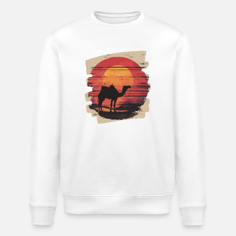 Camel - Stanley/Stella ROLLER Unisex Organic Sweatshirt - white