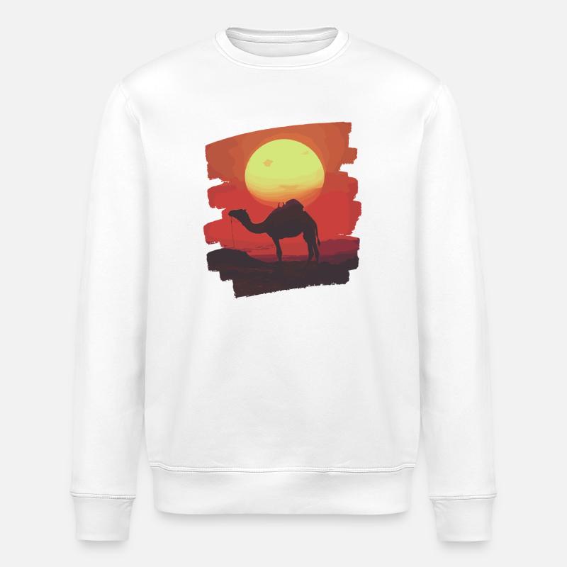 Camel - Stanley/Stella ROLLER Unisex Organic Sweatshirt - white